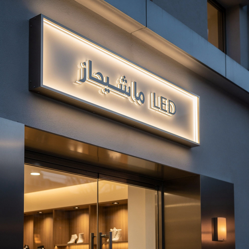 لوحة محل إضاءة LED